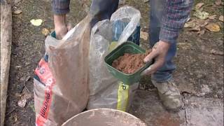 6b Brickwork Preparing lime mortar [upl. by Sheehan]