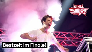 Lukas Homann buzzert in Bestzeit im Finale Stage 1  Ninja Warrior Germany 2023 [upl. by Hanleigh722]