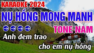 Nụ Hồng Mong Manh Karaoke Tone Nam Karaoke Đăng Khôi [upl. by Enileve193]