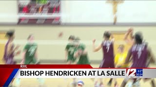 La Salle defeats Bishop Hendricken in Div I boys volleyball [upl. by Ekul]