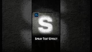 Spray Text effect in Photoshop shorts [upl. by Machos165]