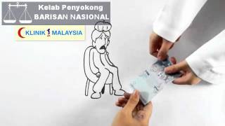 Program Transformasi Kerajaan  GTP  Klinik 1 Malaysia Versi Melayu [upl. by Elleret]