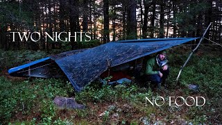 2 Nights Solo Survival Challenge with No Food and Limited Gear [upl. by Leor]