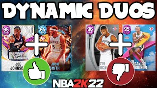 NEW DYNAMIC DUOS IN NBA 2K22 MyTEAM WHICH DUOS ARE WORTH USING [upl. by Ailices905]