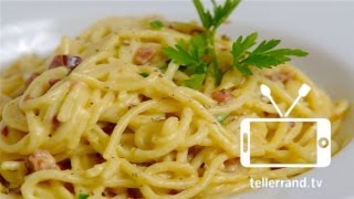 Spaghetti Carbonara schnell und einfach [upl. by Cohbath]