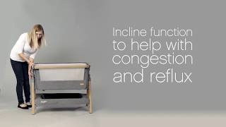 Tutti Cozee Bedside Crib  instruction video [upl. by Laud]