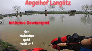 Forellenangeln im Winter Lachsforelle Spoon Powerbait AngelhofLanglitz Gewinnspiel Big Trout Angeln [upl. by Haonam]