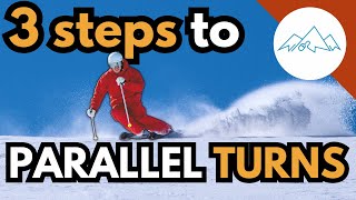 3 steps to stronger Parallel turns  Intermediate ski tips  How to ski parallel turns [upl. by Niawtna]