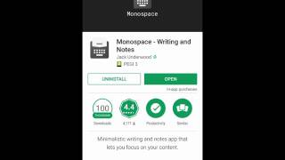 Monospace for Android  A Writer App with Bold and Italics Content Style [upl. by Ecinreb]