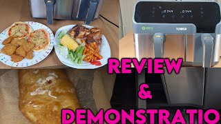 Tower Vortx 1700W Eco Dual Basket Air Fryer Unboxing How to Use amp Review [upl. by Inverson]