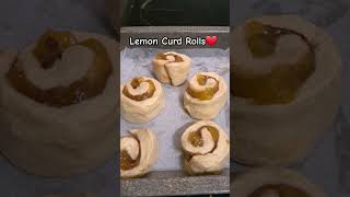 Easy to make Lemon Rolls filled with a tangysharp lemon curdTopped with lemon icinglemonrolls [upl. by Raimondo]