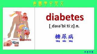 看圖學中英文 42 疾病 1 Learning Chinese and English Vocabularies about disease 1 [upl. by Spooner837]