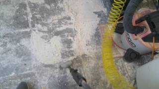 Another Harbor Freight pneumatic floor scraper demo with helpful hints [upl. by Mona]