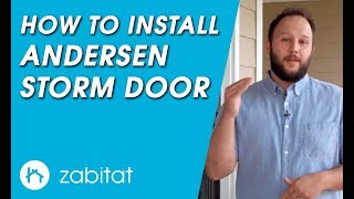 Andersen Storm Door Installation Guide  8 Series  Contemporary Retractable Screen [upl. by Airtal549]