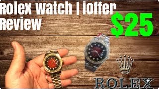 iOffer Review 25 Rolex Watch Giveaway Inside [upl. by Anders598]