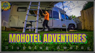 Motorhome Awning cleaning maintenance Thule Omnistor [upl. by Elana155]