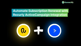 Recurly Integration with ActiveCampaign [upl. by Welsh]