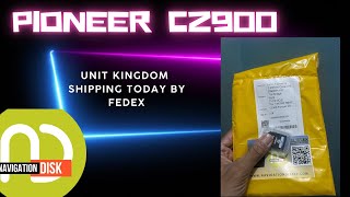 Pioneer CARROZERIA CZ900 map navi sd card shipping to UK by fedex from us [upl. by Yt]