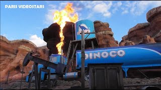 Earthquake scene  Cars Road Trip attraction  Catastrophe Canyon  Disneyland Paris september 2022 [upl. by Nilcaj473]