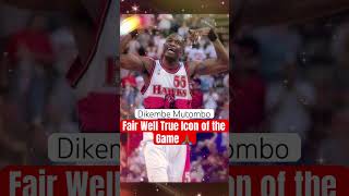 Farewell Dikembe Mutombo A True Icon of Basketball basketball [upl. by Silvana]