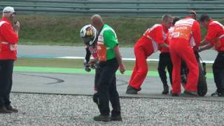 Dani Pedrosa Crash TT Assen 27 June 2009 [upl. by Ares]