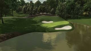 Muirfield Village GC  Hole 12 TrackMan Virtual Indoor Golf Preview [upl. by Haiasi465]