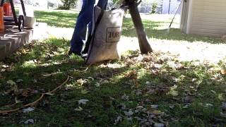 Vacuuming Leaves With The Toro Super BlowerVac [upl. by Harod]