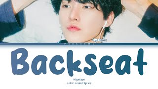 VOSTFR Hyujun  Backseat Color Coded Lyrics EngVostfr [upl. by Aekahs]