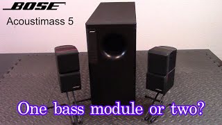 Bose Acoustimass 5 speaker review and demo  Are two bass modules better than one [upl. by Dlonyer]