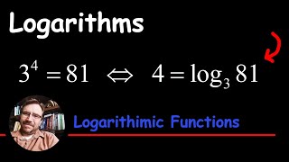 Write an Exponential 3481 in Logarithmic Form Definition of Log [upl. by Krystle]