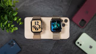 Apple Watch Series 6 vs Series 5  Gold Stainless Steel  Review [upl. by Ylla]