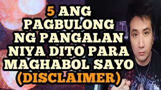 5 Ang pagbulong ng pangalan niya dito para maghabol sayo DISCLAIMER 1141 [upl. by Eniluqaj]