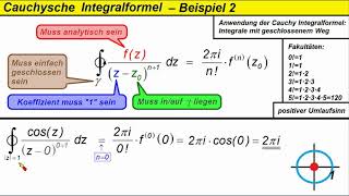 Cauchy Integralformel ►Beispiel 2 [upl. by Nnayrrehs310]