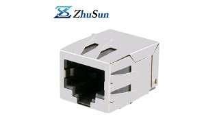 RJMG1850071414R Compatible ZhuSun Jack China rj45 SMD assemblies supplier [upl. by Sofie]