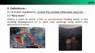 Coal Mines Regulations 2017 Chapter1 DefinitionsPart24 [upl. by Whitford]