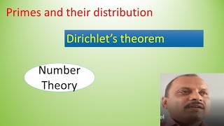 Primes and their distribution Dirichlets theorem [upl. by Bonnell]