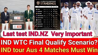 IND WTC Final Qualify Scenario IND tour Aus 4 Matches Must Win [upl. by Anaeli]