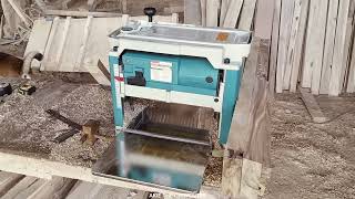 Watch the demo of the Makita 12 thickness planer 2012NB and learn how to use it I Akie The Carpenter [upl. by Ynots416]