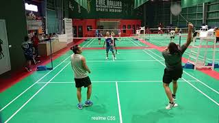 Fire Rallies Badminton Game 007 07232024 YT720P [upl. by Arodasi]