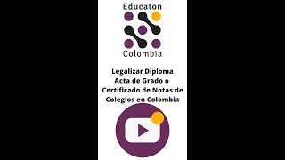 Shorts Legalizar diploma acta de grado y certificados de notas de colegio [upl. by Annitsirhc]