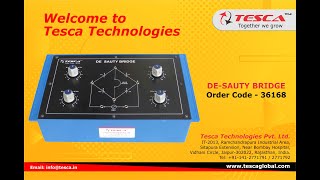 DeSauty Bridge Experiment  Measurement of Capacitance  Tesca 36168 [upl. by Nnaid491]