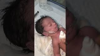 Newborn baby being chestryp😌👍 youtubeshorts nursing medical newbornbaby chestworkout viral [upl. by Oiraved]