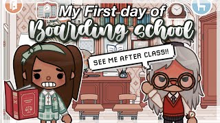 First day of rich boarding school 🏫✨ WITH VOICE II Toca Boca roleplay [upl. by Suixela]