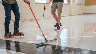 How To Install Designer Epoxy Floors In A 2000 sq ft Office  Step By step Explained [upl. by Dygall65]