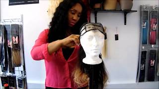 How to make a full wig with bangs sew in  THYBEAUTYBAR [upl. by Nyrraf]