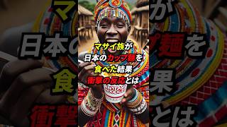 アフリカのマサイ族が日本のカップ麺を食べた結果、衝撃の反応とは 海外の反応 日本 [upl. by Levitan]