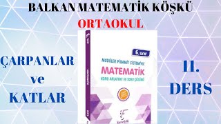 6 SINIF MATEMATİK 11 DERSÇarpanlar ve Katlar [upl. by Inva]