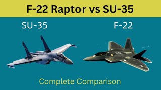 F22 Raptor vs Sukhoi SU35  Full Comparison [upl. by Mellar783]