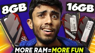 Will More Ram Make your Computer Faster ⚡Upgrading My Ram Testing Gaming amp Editing8GB16GB24GB [upl. by Darbie744]