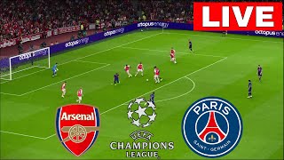 🔴LIVE ARSENAL vs PSG I CHAMPIONS LEAGUE 202425 MATCH  FULL STREAMING I LIVE NOW [upl. by Drolyag]